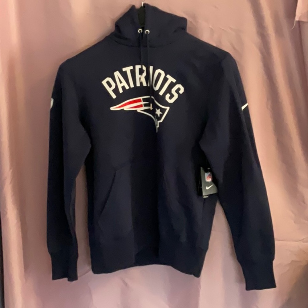 Nike Blue men’s blue Patriots hoodie medium size NWT